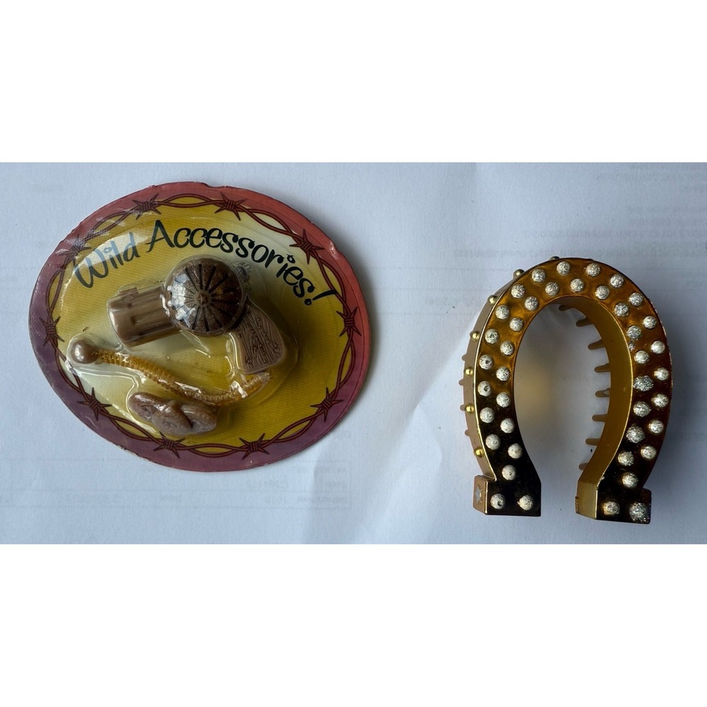 Bratz Wild Wild West HTF Accessories ONLY Hair Dryer Comb + from Horse Set New